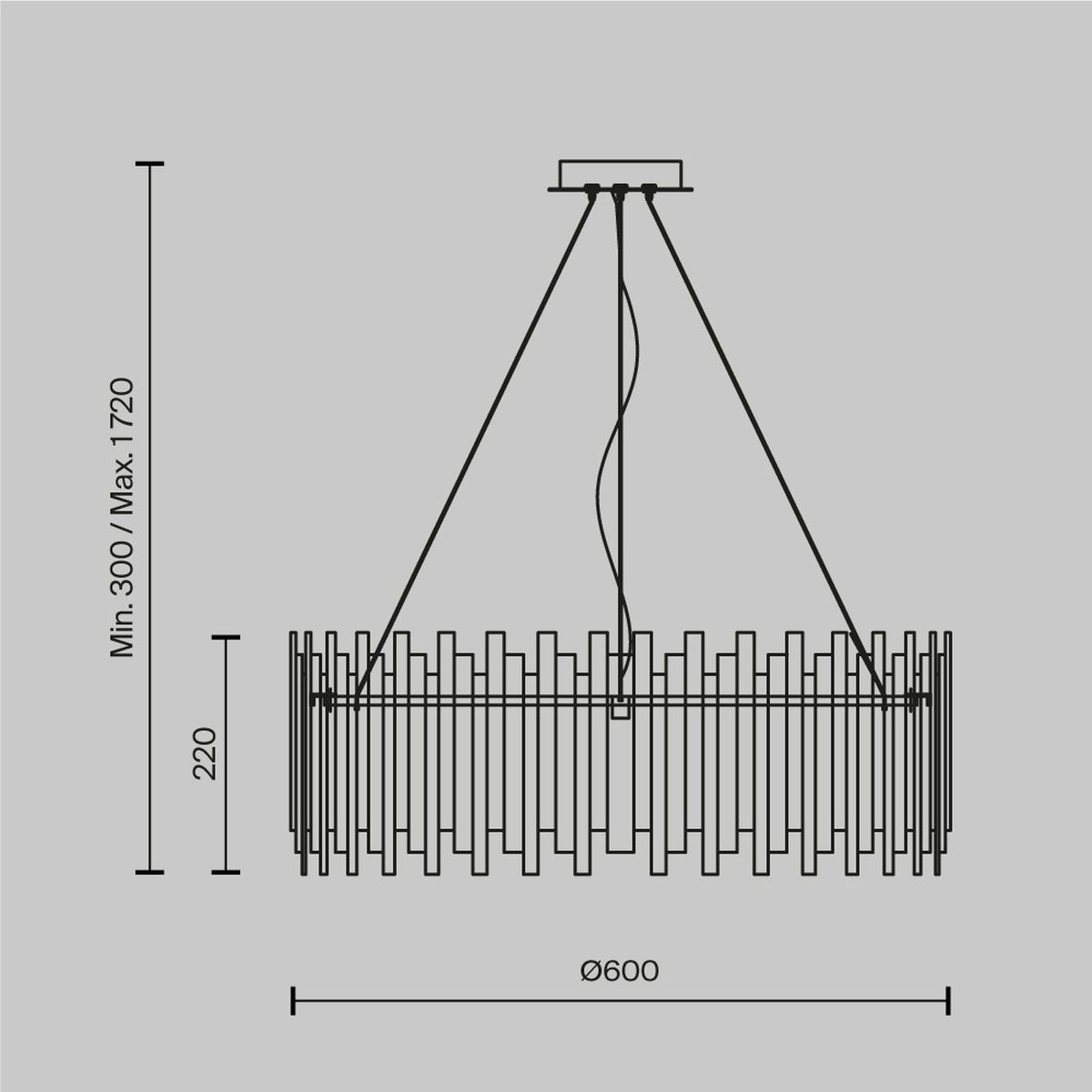 Подвесная люстра Maytoni Coliseo MOD135PL-08BS 1