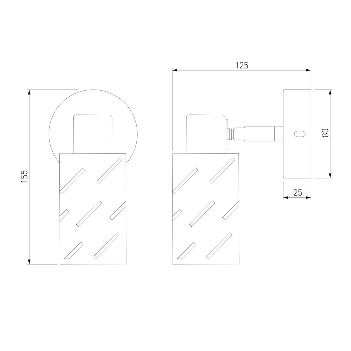Спот Eurosvet Fente 20090/1 белый/хром 1