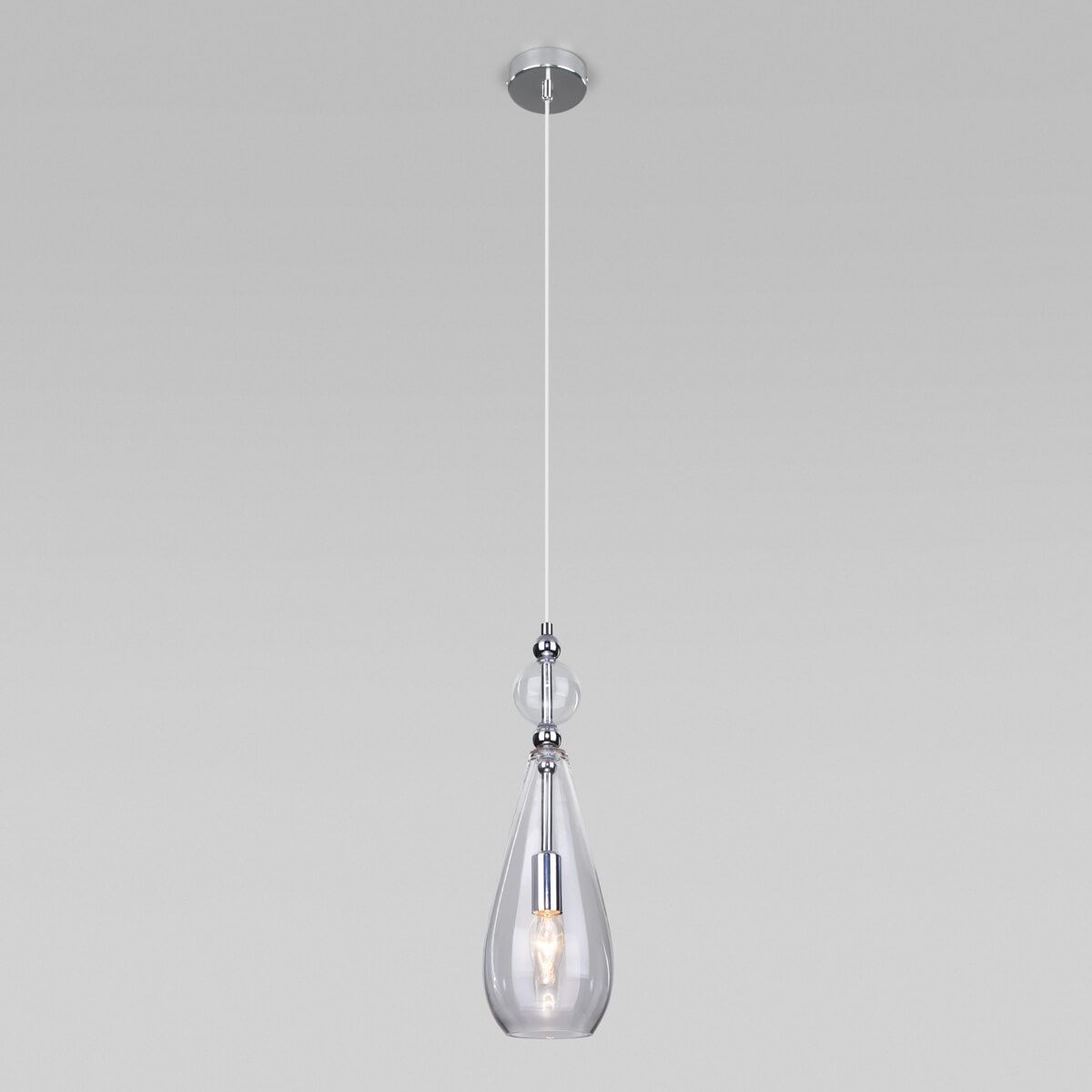 Подвесной светильник Eurosvet Ilario 50202/1 прозрачный 2