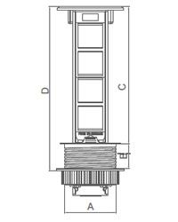 Блок розеточный встраиваемый 4 поста Ecoplast LUK 70334 изображение 2 Блок розеточный встраиваемый 4 поста Ecoplast LUK 70334 Фото № 2