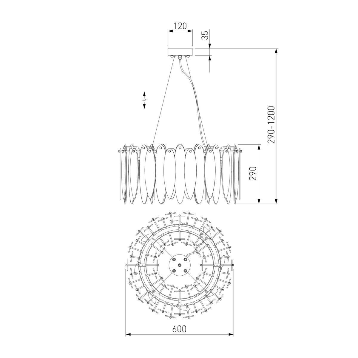 Подвесная люстра Bogates Canaria 326/8 Smart 1