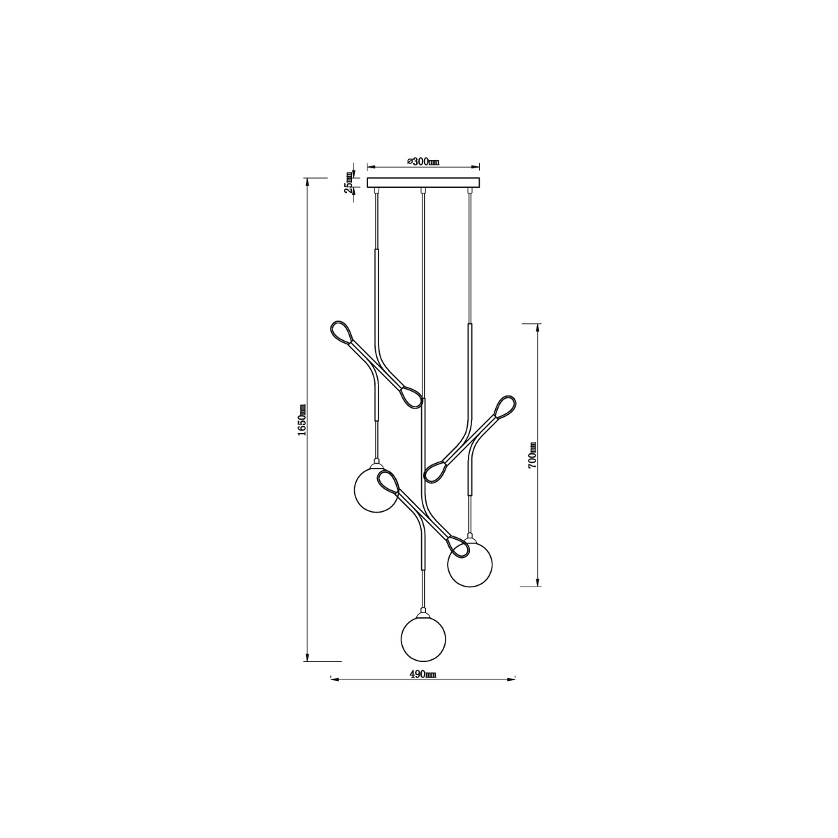 Подвесной светильник Vele Luce Ottava VL5662P03 4