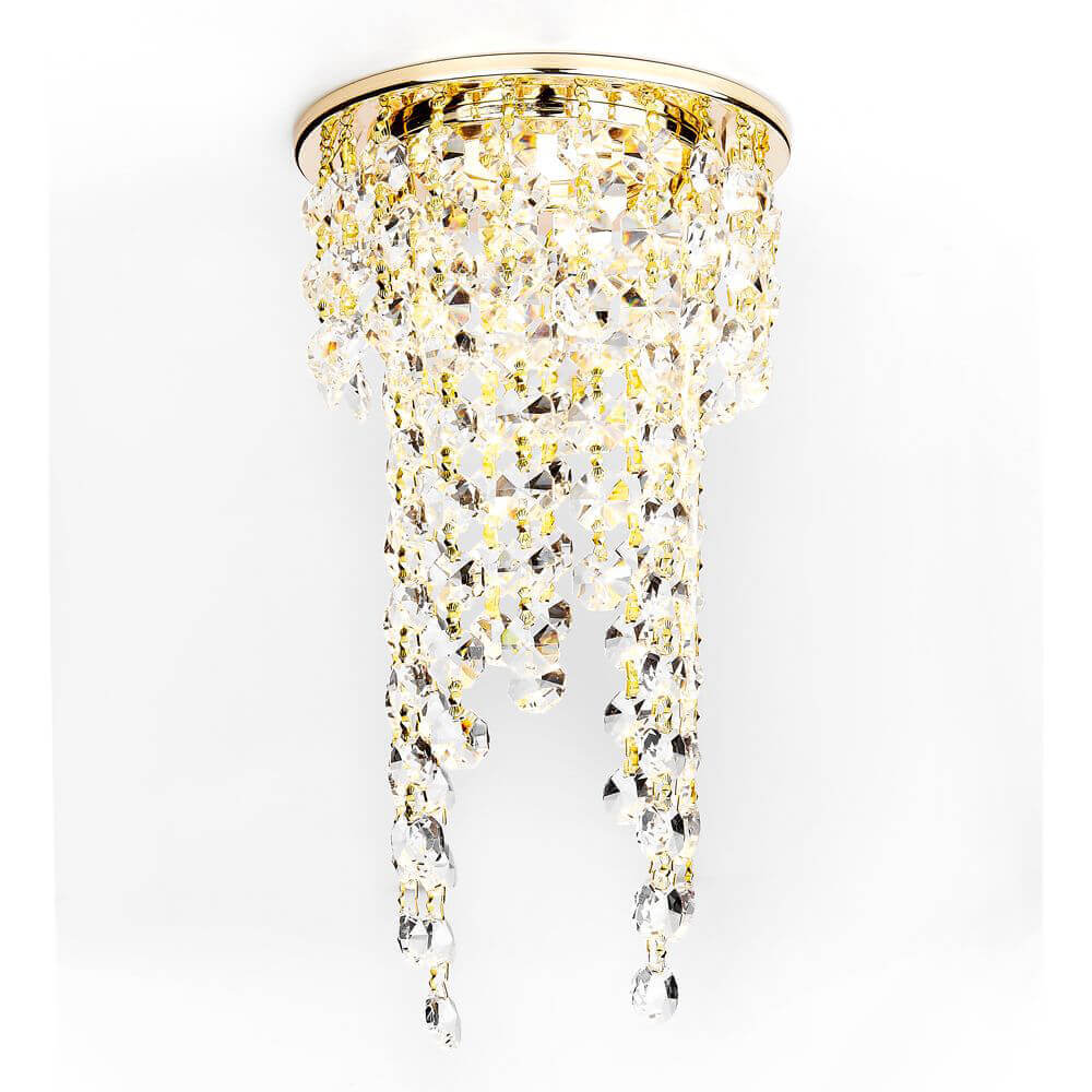Встраиваемый светильник Ambrella light Crystal K2071 G/CL 1