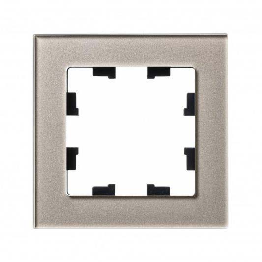 Рамка 1-постовая Systeme Electric AtlasDesign Nature шампань ATN320501