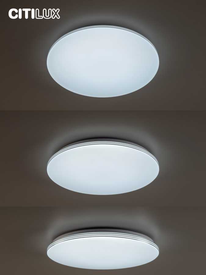 Потолочный светодиодный светильник Citilux Симпла CL714680G 1