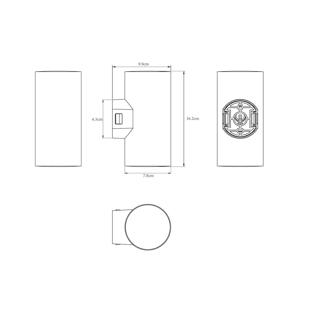 Уличный настенный светодиодный светильник Arte Lamp Alcyone A6109AL-2BK 1