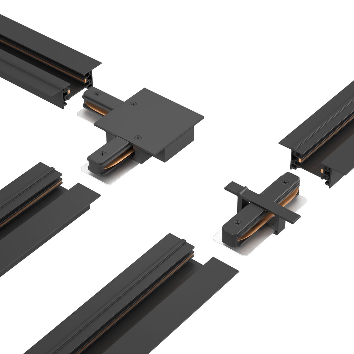 Шинопровод встраиваемый однофазный Crystal Lux CLT 0.121 01 L2000 BL 2