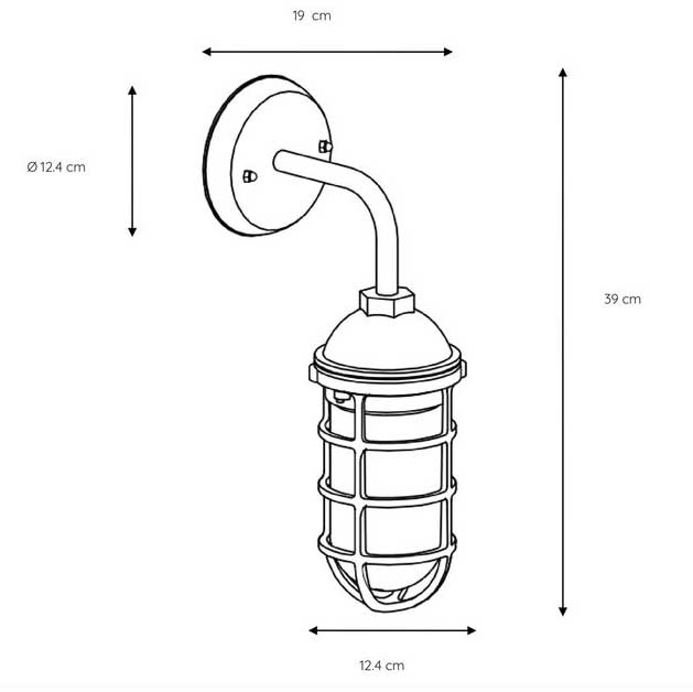 Уличный настенный светильник Lucide Limal 11876/01/30 изображение 2 Уличный настенный светильник Lucide Limal 11876/01/30 Фото № 2