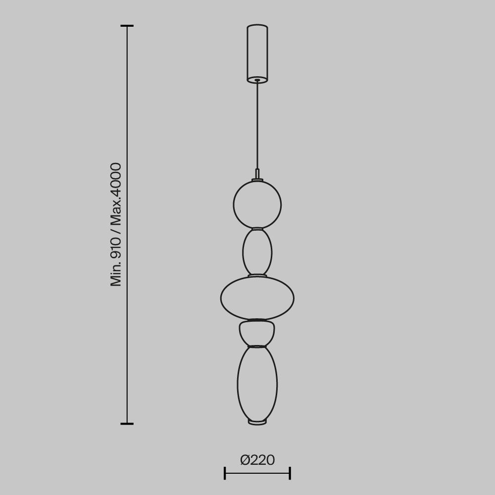 Подвесной светодиодный светильник Maytoni Adore MOD297PL-L24BS3K1 5