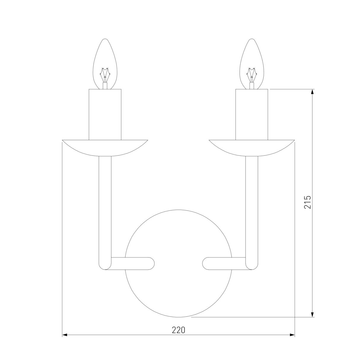 Бра Eurosvet Cariso 60150/2 латунь 1