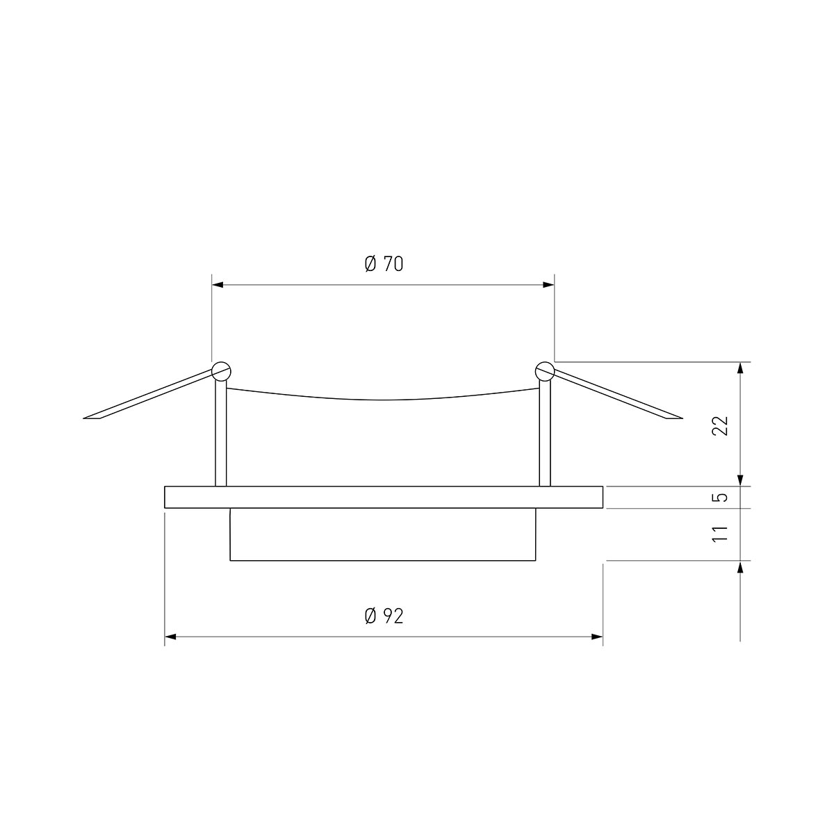 Встраиваемый светильник Elektrostandard 114 MR16 белый/черный a053344 2
