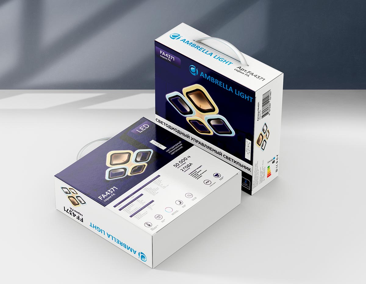 Потолочная светодиодная люстра Ambrella light Original FA4375 1