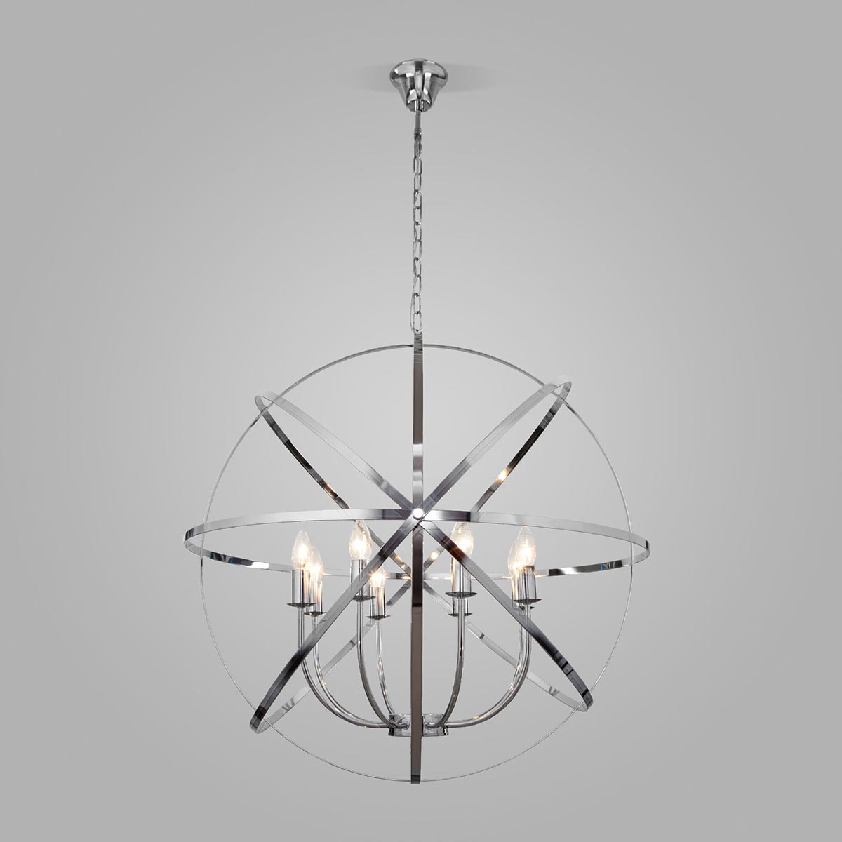 Подвесная люстра Eurosvet Santi 60139/8 хром 4