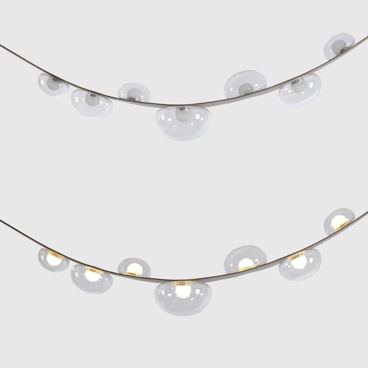 Подвесной светильник Crystal Lux BOSQUE SP7 L3000 GREY/TRANSPARENT 2