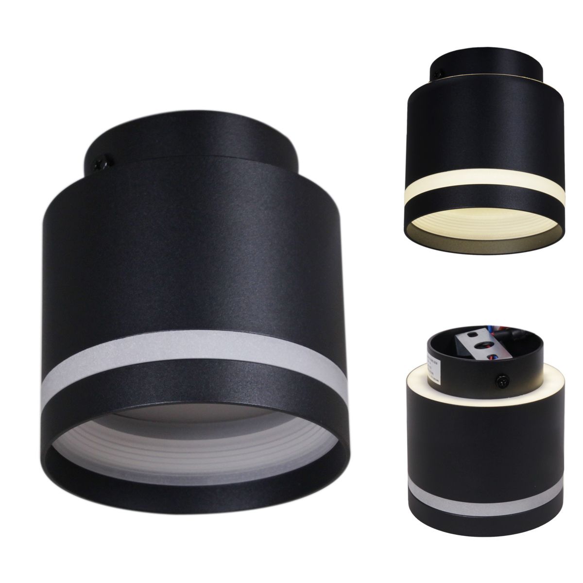 Потолочный светильник Reluce 53001-9.5-001IL GX53+LED3W BK 4