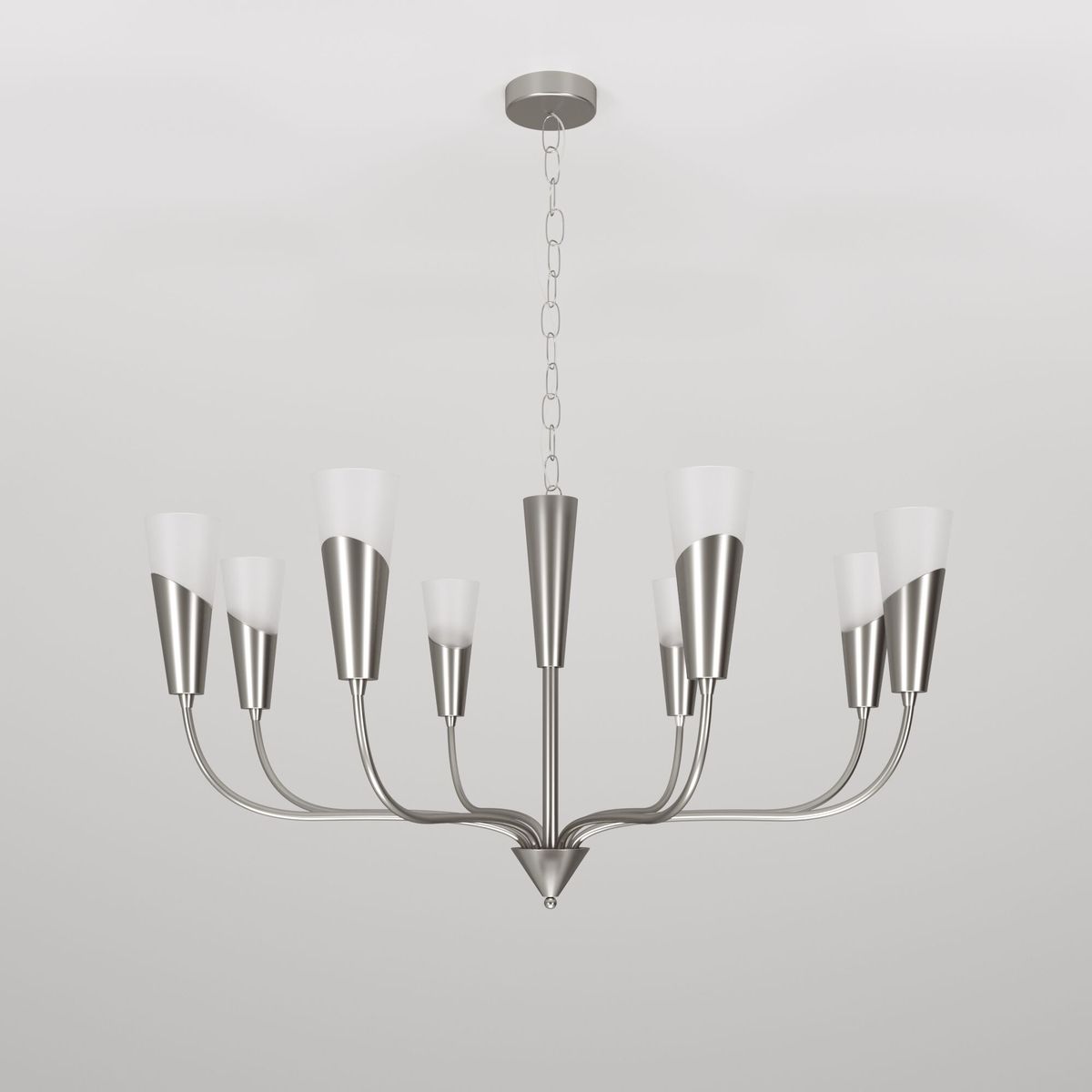 Подвесная люстра Eurosvet Rhyton 60167/8 никель 5