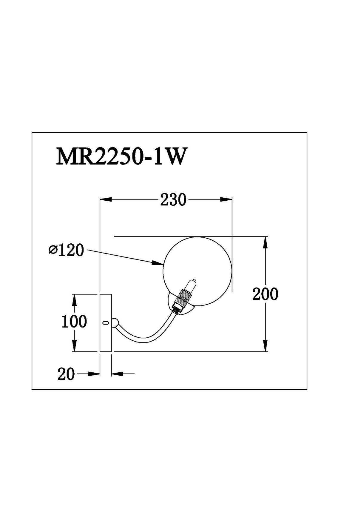 Бра MyFar Leticia MR2250-1W 1