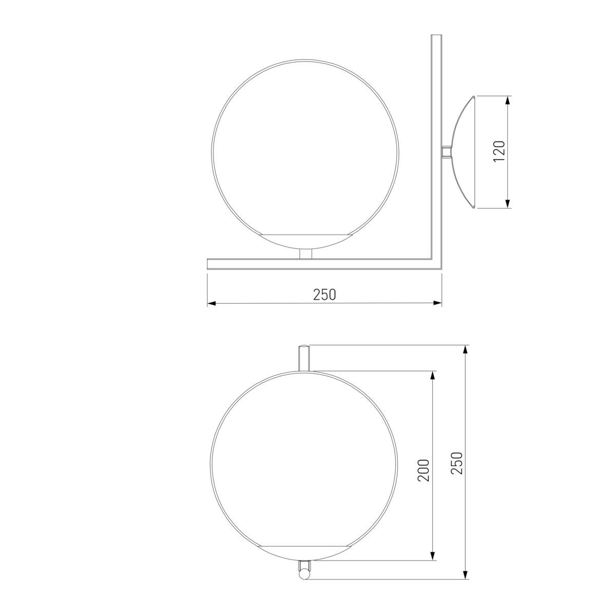 Бра Eurosvet Frost 70153/1 латунь 1