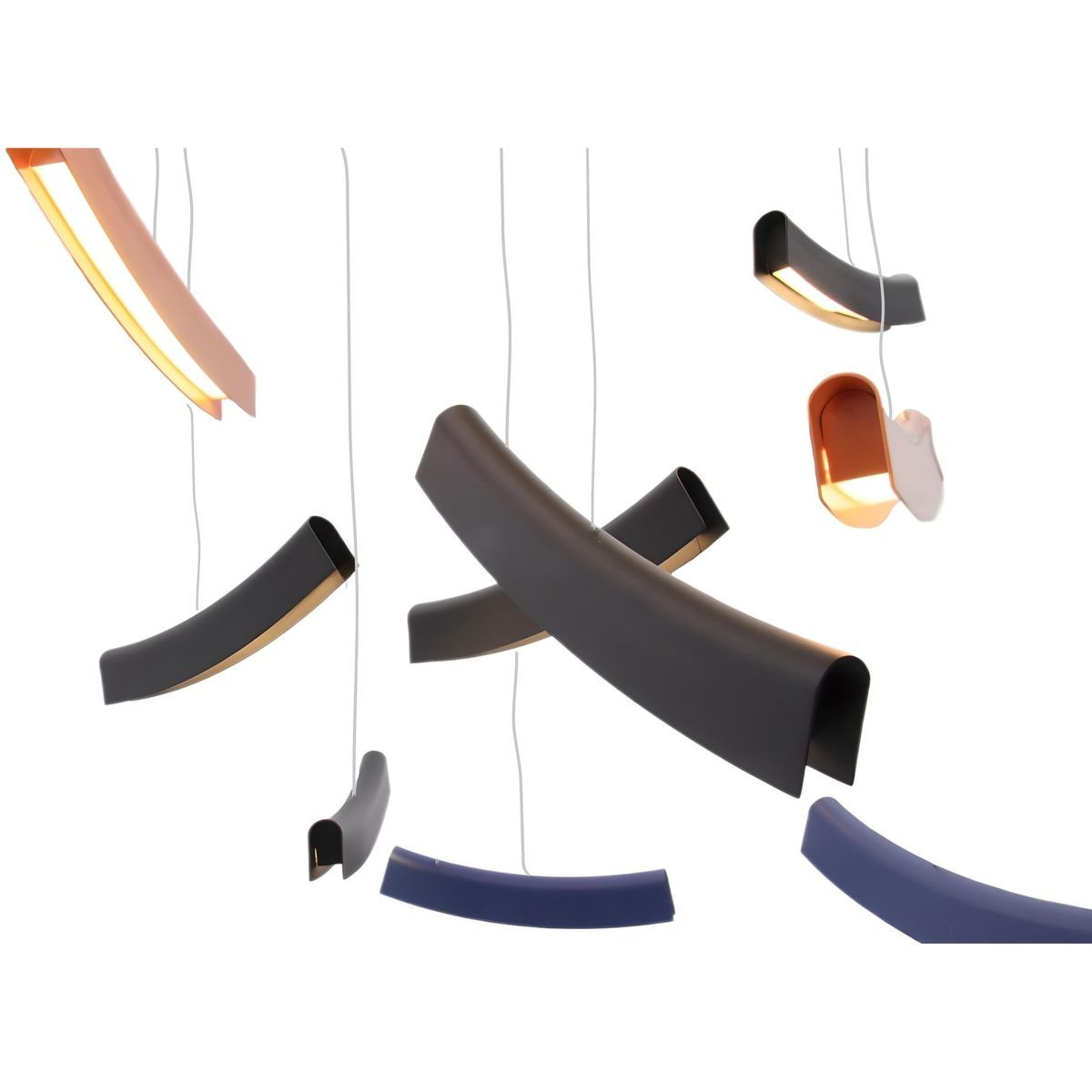 Подвесная светодиодная люстра Mizi'en Slim MZ31505-16-multi 3