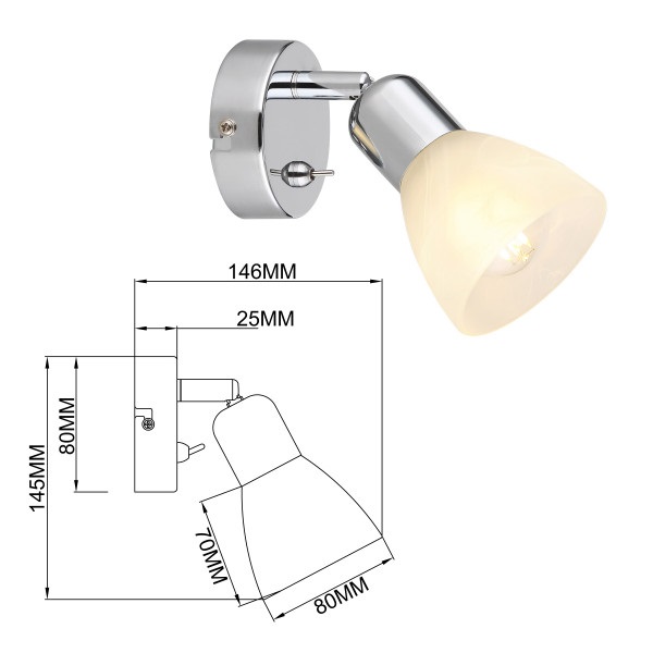 Спот Rivoli Keila 7051-701 Б0054678 изображение 4 Спот Rivoli Keila 7051-701 Б0054678 Фото № 4