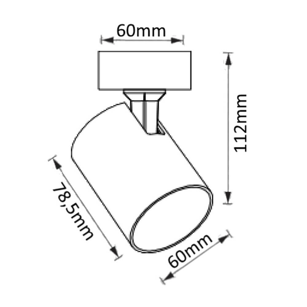 Спот Crystal Lux CLT 017CW1R BL 2