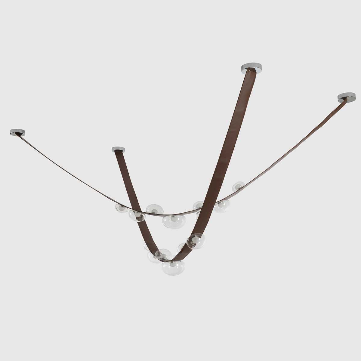 Подвесной светильник Crystal Lux BOSQUE SP7 L3000 BROWN/TRANSPARENT 2