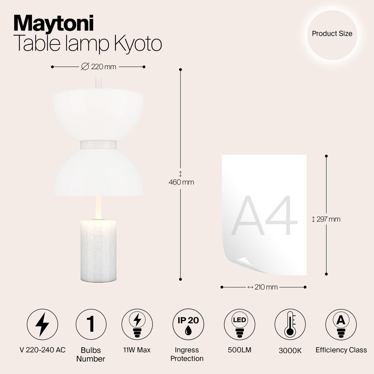 Настольная светодиодная лампа Maytoni Memory MOD178TL-L11W3K 1