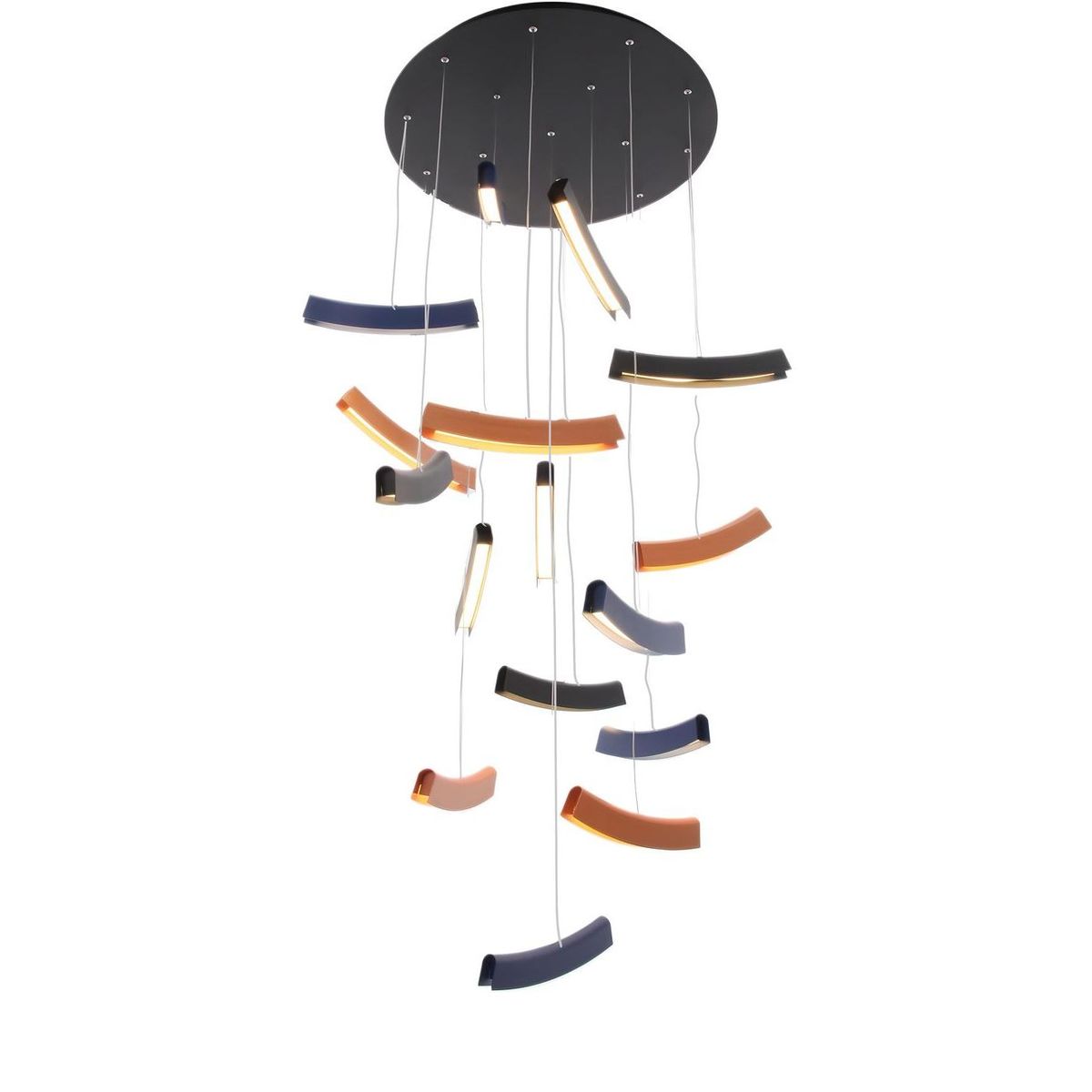 Подвесная светодиодная люстра Mizi'en Slim MZ31505-16-multi