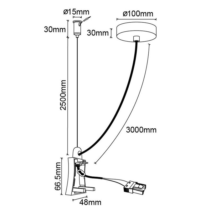 Заглушка с блоком питания Mantra Hanok 7551 1