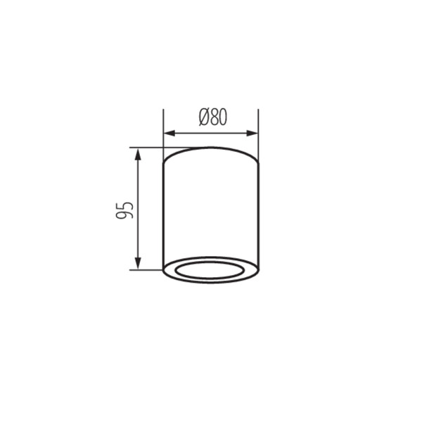 Накладной точечный светильник Kanlux SANI IP44 DSO-B 29240 1