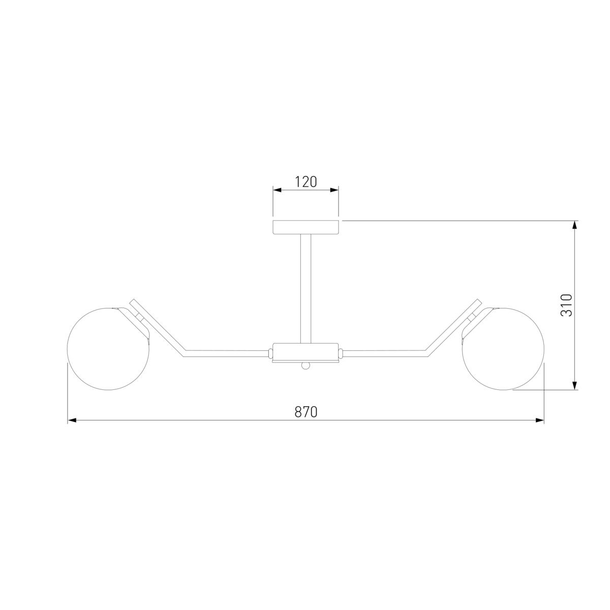 Подвесная люстра Eurosvet Frost 70154/8 латунь 1