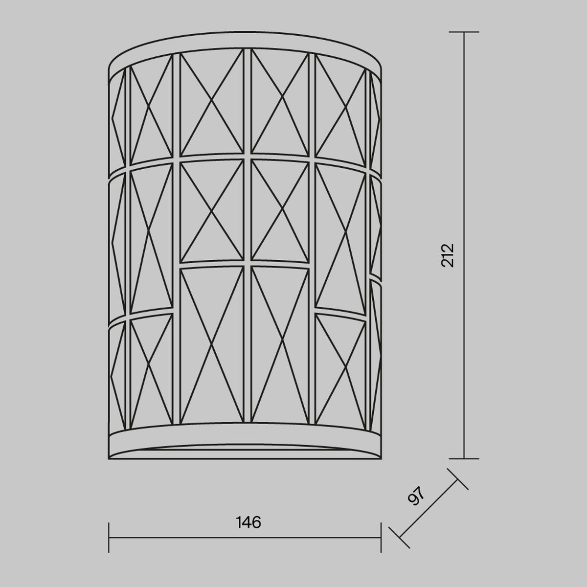 Настенный светильник Maytoni Gelid MOD184-WL-01-CH 2