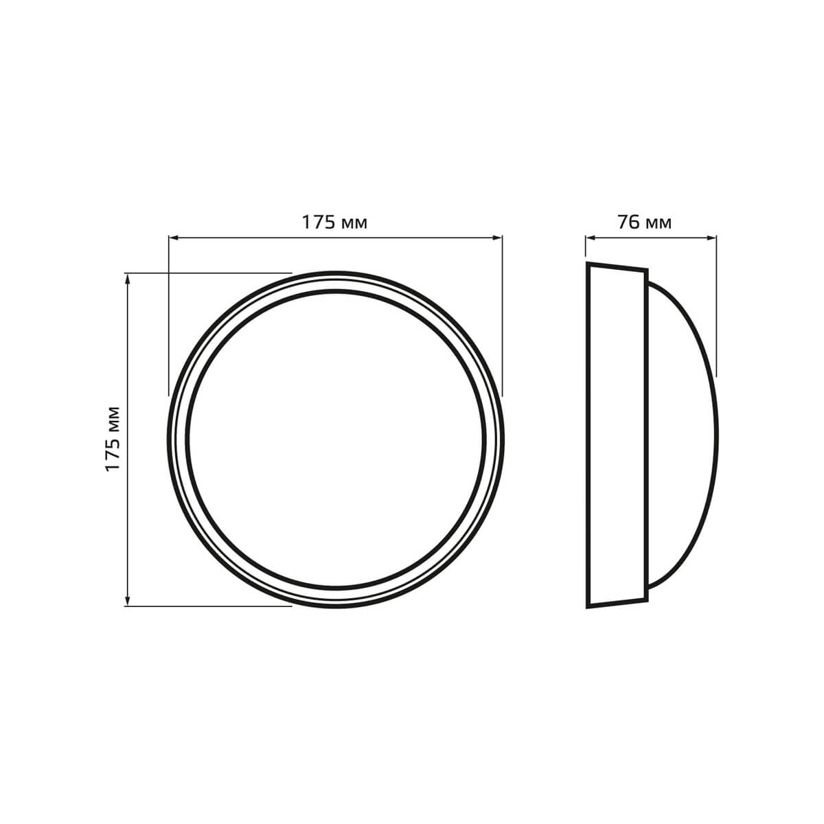 Настенно-потолочный светодиодный светильник Gauss Qplus 142411208-S 1