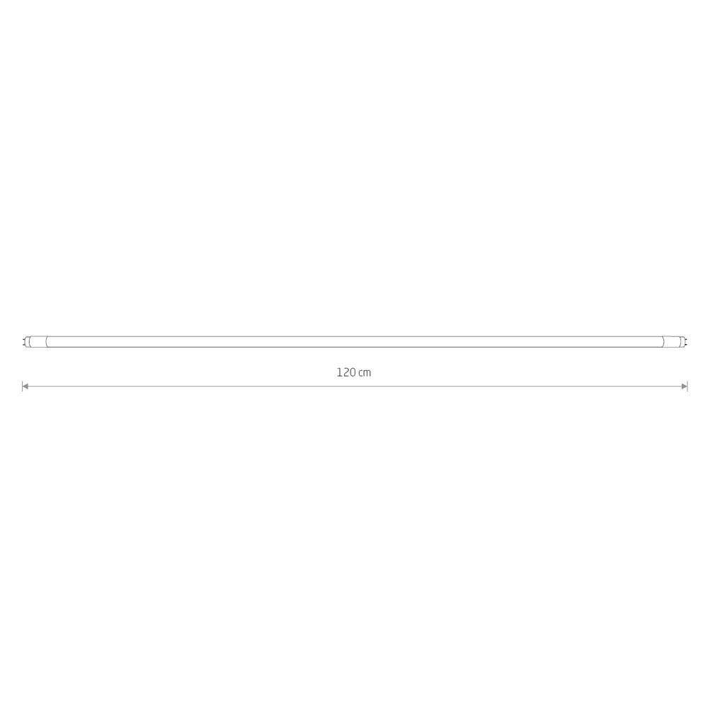 Лампа светодиодная T8 22W 3000K прозрачная 7502 1