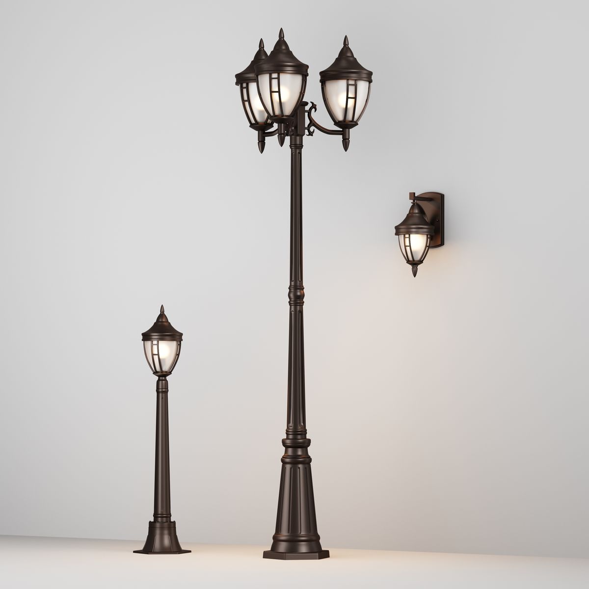 Уличный настенный светильник Maytoni Novara O027WL-01B 3