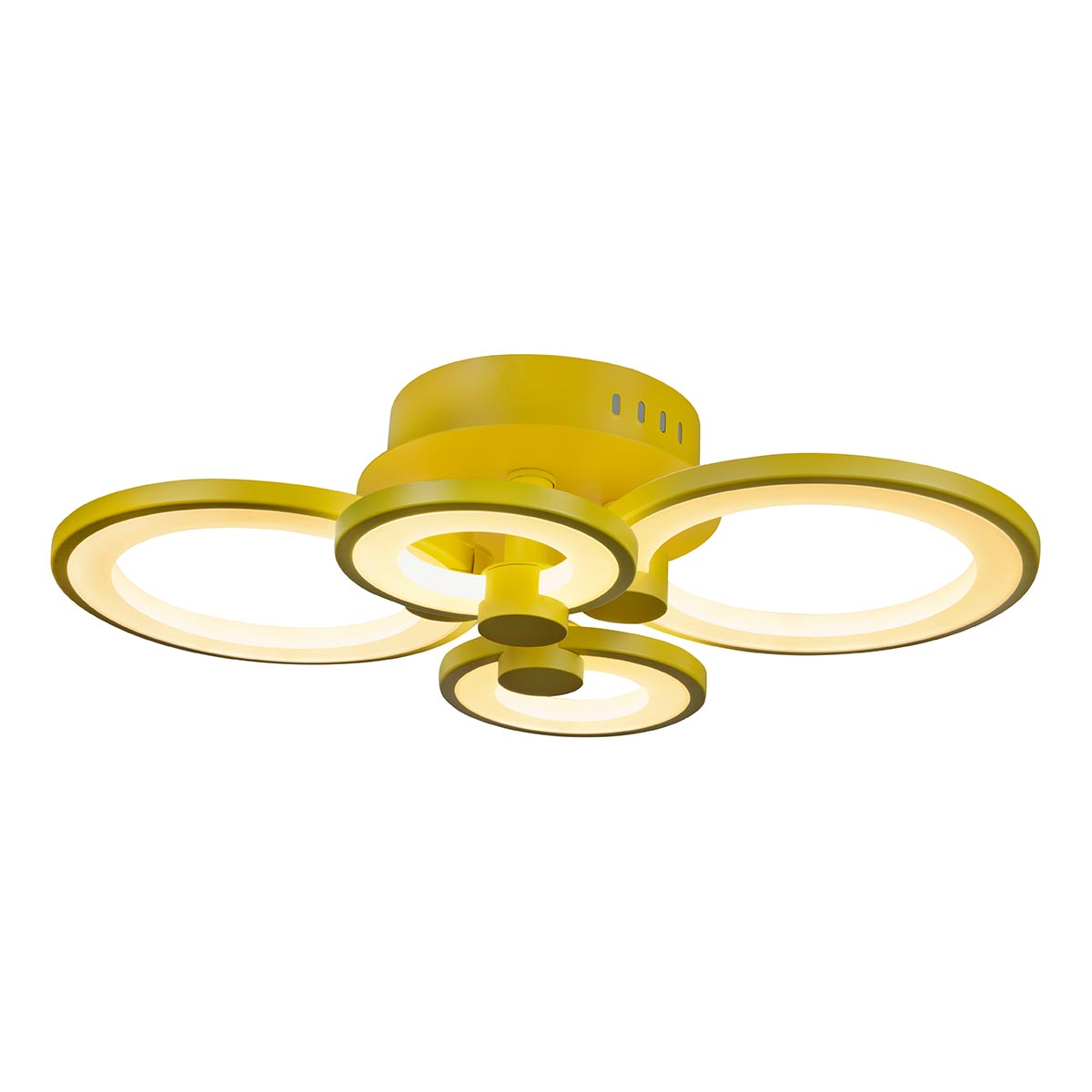 Потолочная светодиодная люстра iLedex Ring A001/4 Yellow 2