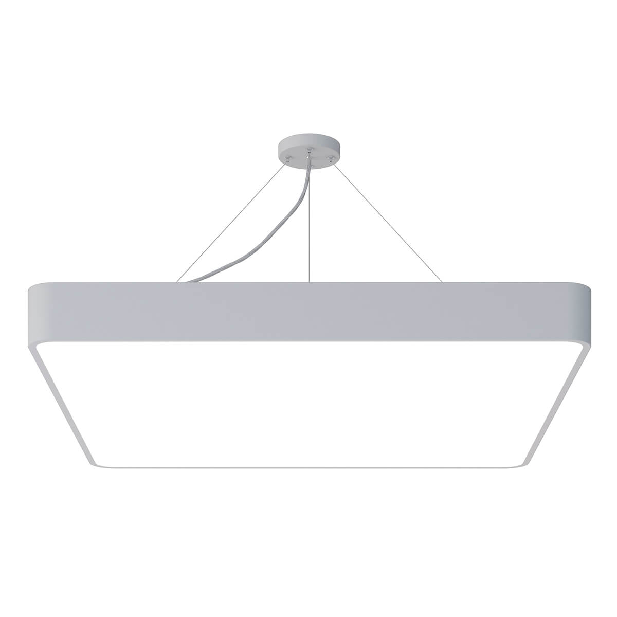 Подвесной светодиодный cветильник Geometria ЭРА Quadro SPO-164-W-40K-110 110Вт 4000К белый Б0050588