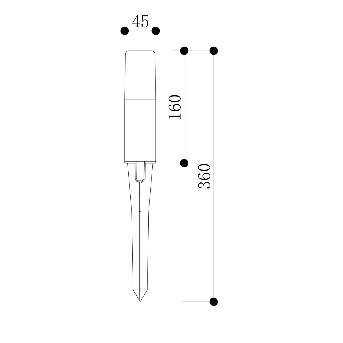 Ландшафтный светильник Maytoni Outdoor O416FL-L3B3K 2
