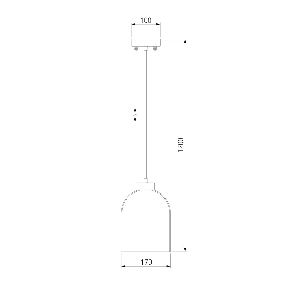 Подвесной светильник Eurosvet Tandem 50119/1 латунь 1