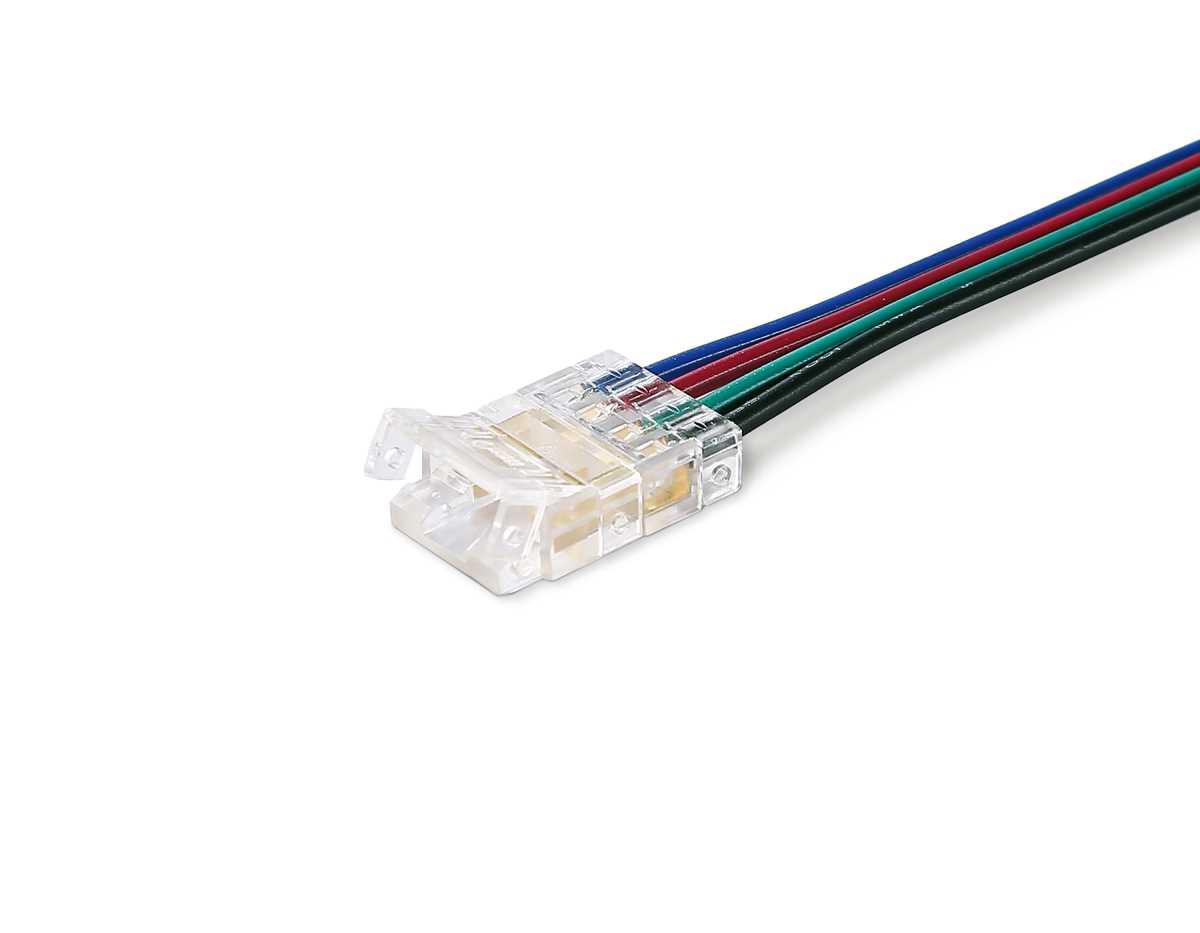 Соединитель гибкий односторонний AMBRELLA LIGHT ILLUMINATION COB RGB 12/24V для лент 10mm (4 конт.) (5шт. в комплекте) GS7411 1