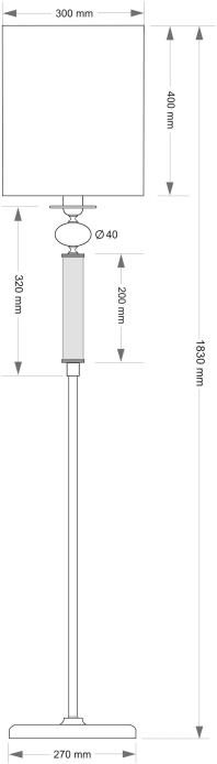 Напольный светильник KUTEK LEA LEA-LS-1(P/A) 2