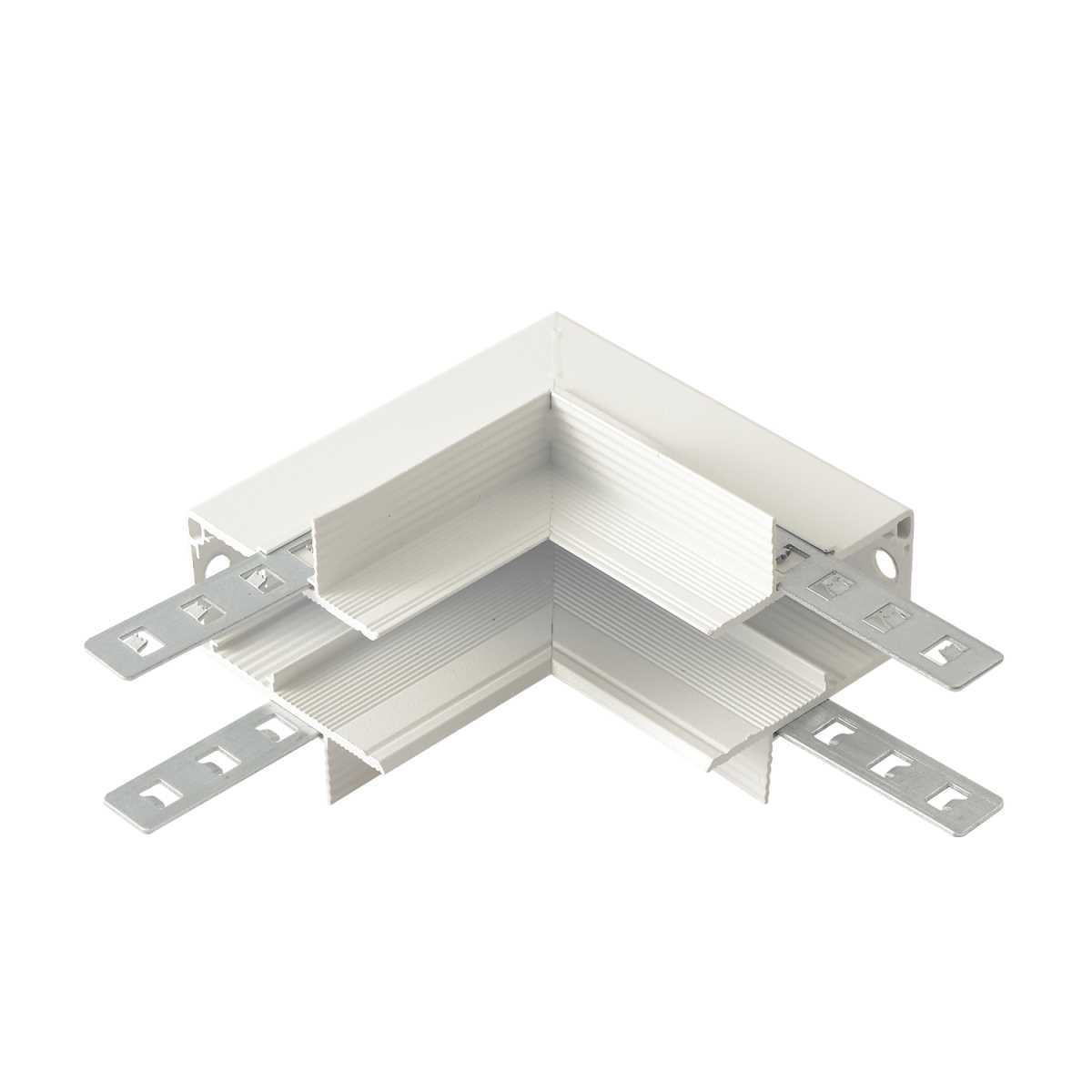 Внутренний соединитель угловой для встраиваемого магнитного шинопровода для ГКЛ12,5 мм Crystal Lux CLT 0.223 13 WH 1