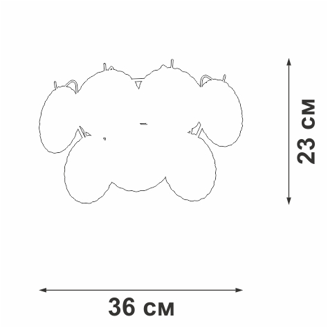 Настенный светильник Vitaluce V5295-8/2A изображение 4 Настенный светильник Vitaluce V5295-8/2A Фото № 4