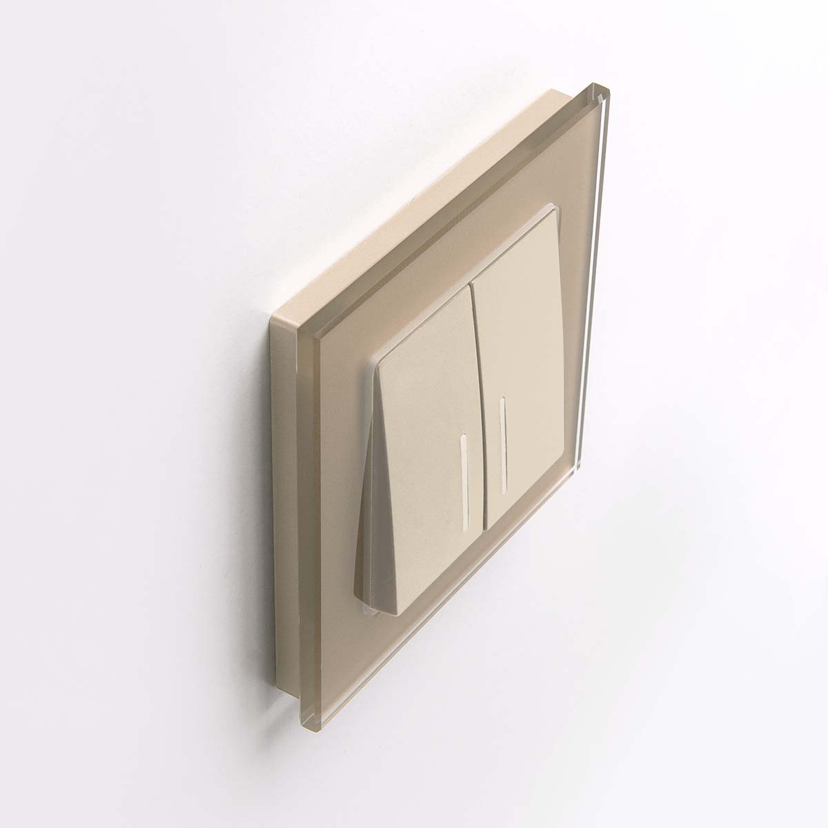 Выключатель двухклавишный Werkel шампань W1122111 4690389157165 3