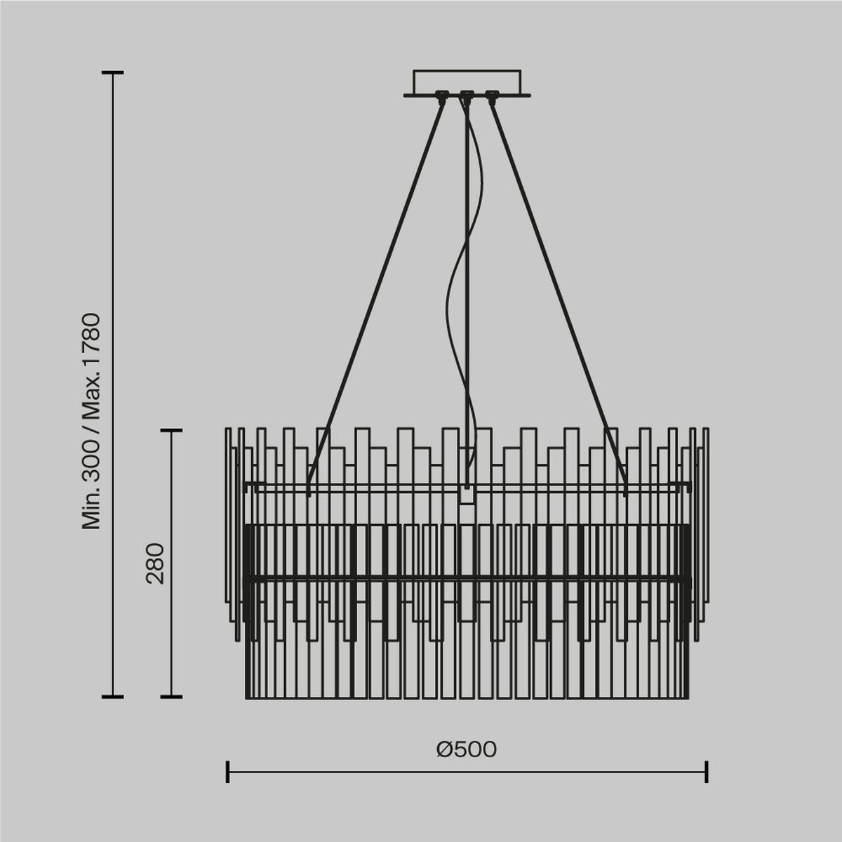 Подвесная люстра Maytoni Coliseo MOD135PL-06BS 1