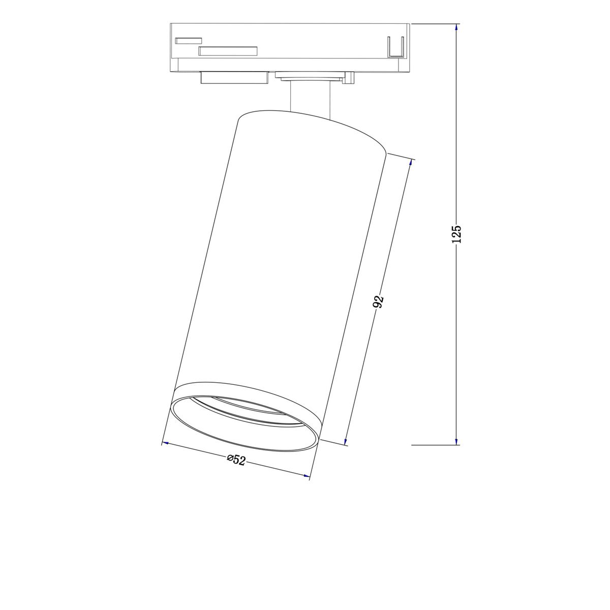 Трековый светильник Maytoni Track Lamps TR020-1-GU10-B 2