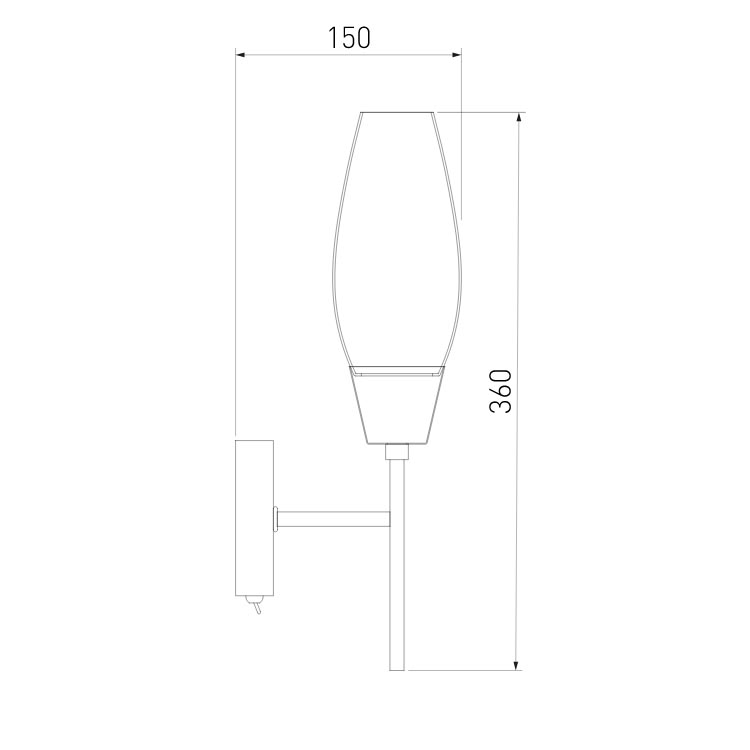 Бра Eurosvet Thalia 60140/1 сатин-никель 2