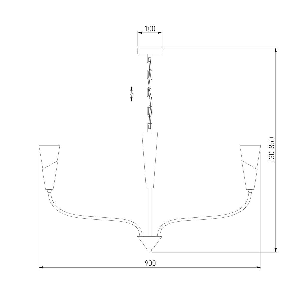Подвесная люстра Eurosvet Rhyton 60167/8 никель 1