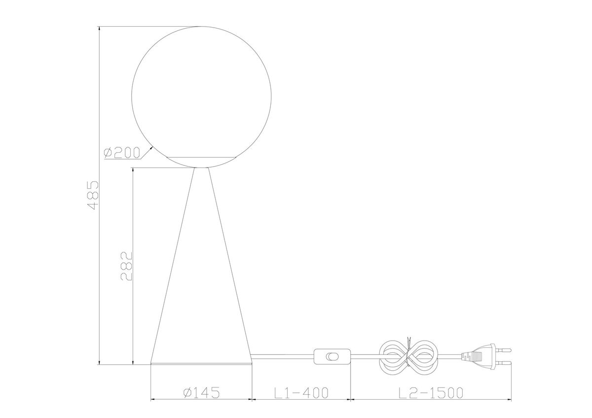 Настольная лампа Freya Glow FR5289TL-01BS 1