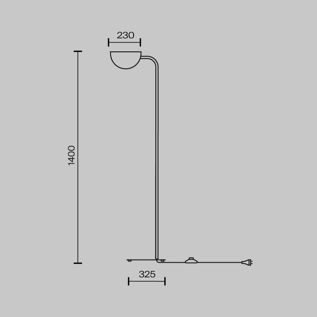 Торшер Maytoni Technical Mollis MOD126FL-01B 1